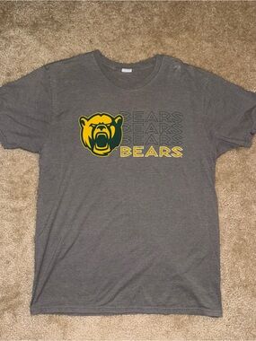 Baylor Bears Heather Gray Graphic Game Day Tee Size L (Fits Medium)